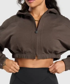DAMES Gymshark Hoodies & Truien*Superset Crop Zip Hoodie