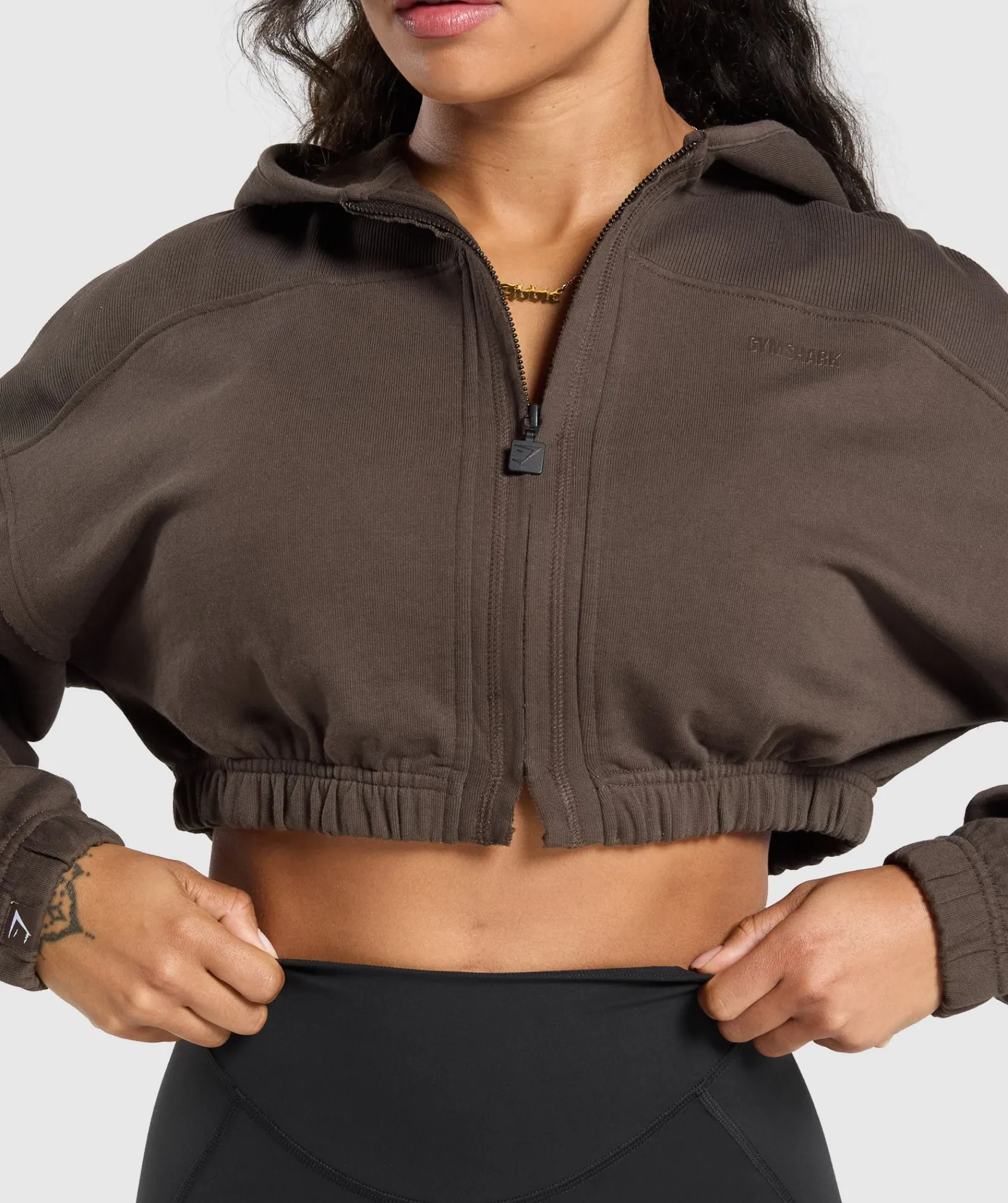 DAMES Gymshark Hoodies & Truien*Superset Crop Zip Hoodie