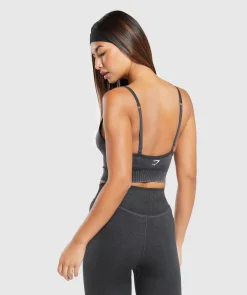 DAMES Gymshark Croptops|Tanktops*Sweat Seamless Washed Midi Tank