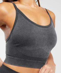 DAMES Gymshark Croptops|Tanktops*Sweat Seamless Washed Midi Tank