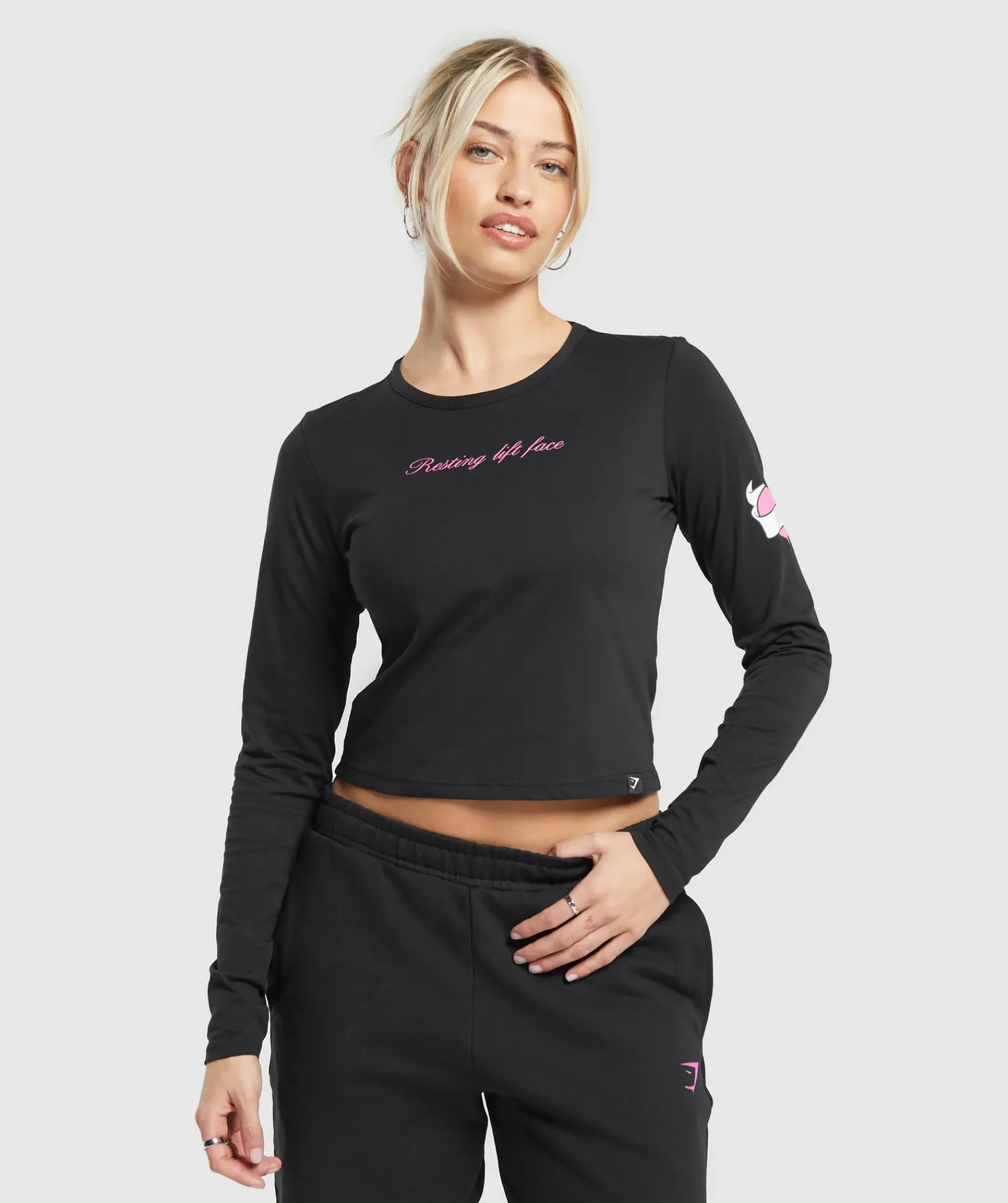 DAMES Gymshark T-shirts*Tattoo Midi Long Sleeve T-Shirt