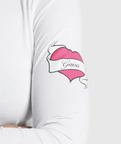 DAMES Gymshark T-shirts*Tattoo Midi Long Sleeve T-Shirt