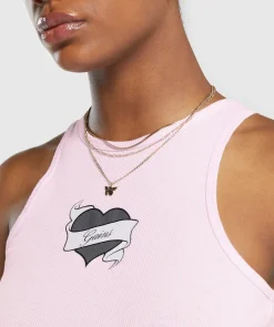 DAMES Gymshark Tanktops*Tattoo Midi Tank