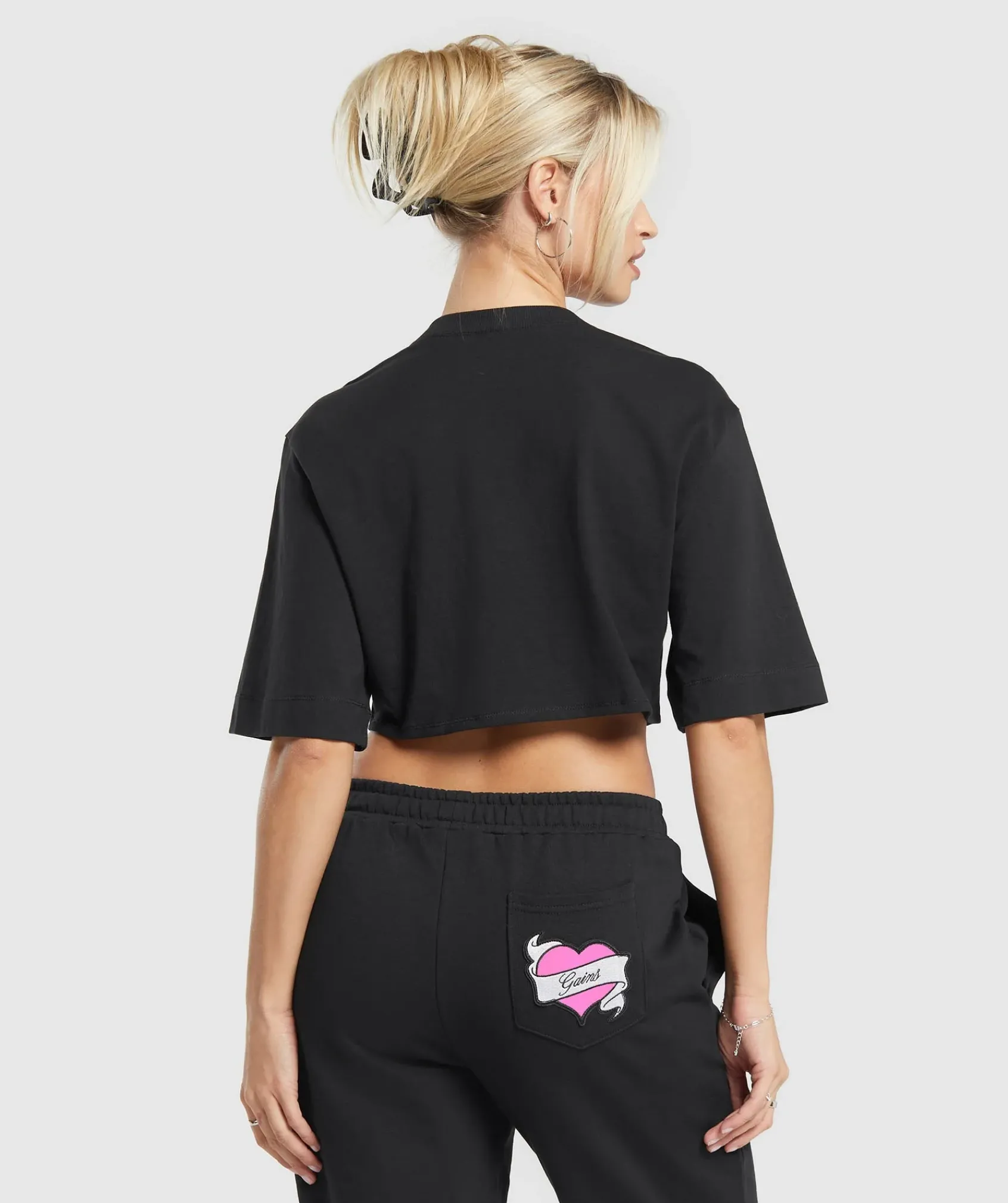 DAMES Gymshark Croptops|T-shirts*Tattoo Oversized Crop Top