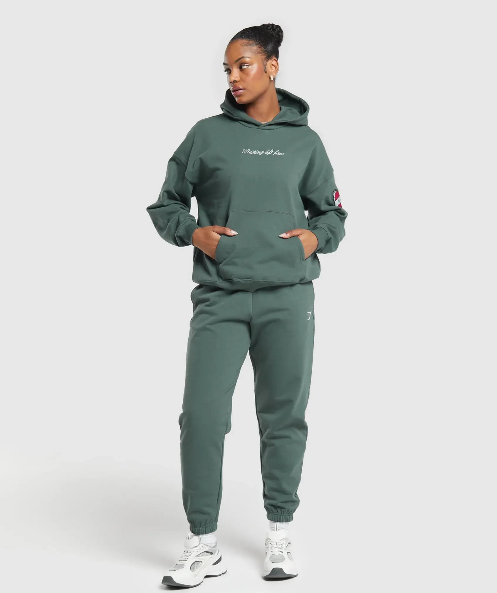 DAMES Gymshark Hoodies & Truien*Tattoo Oversized Hoodie