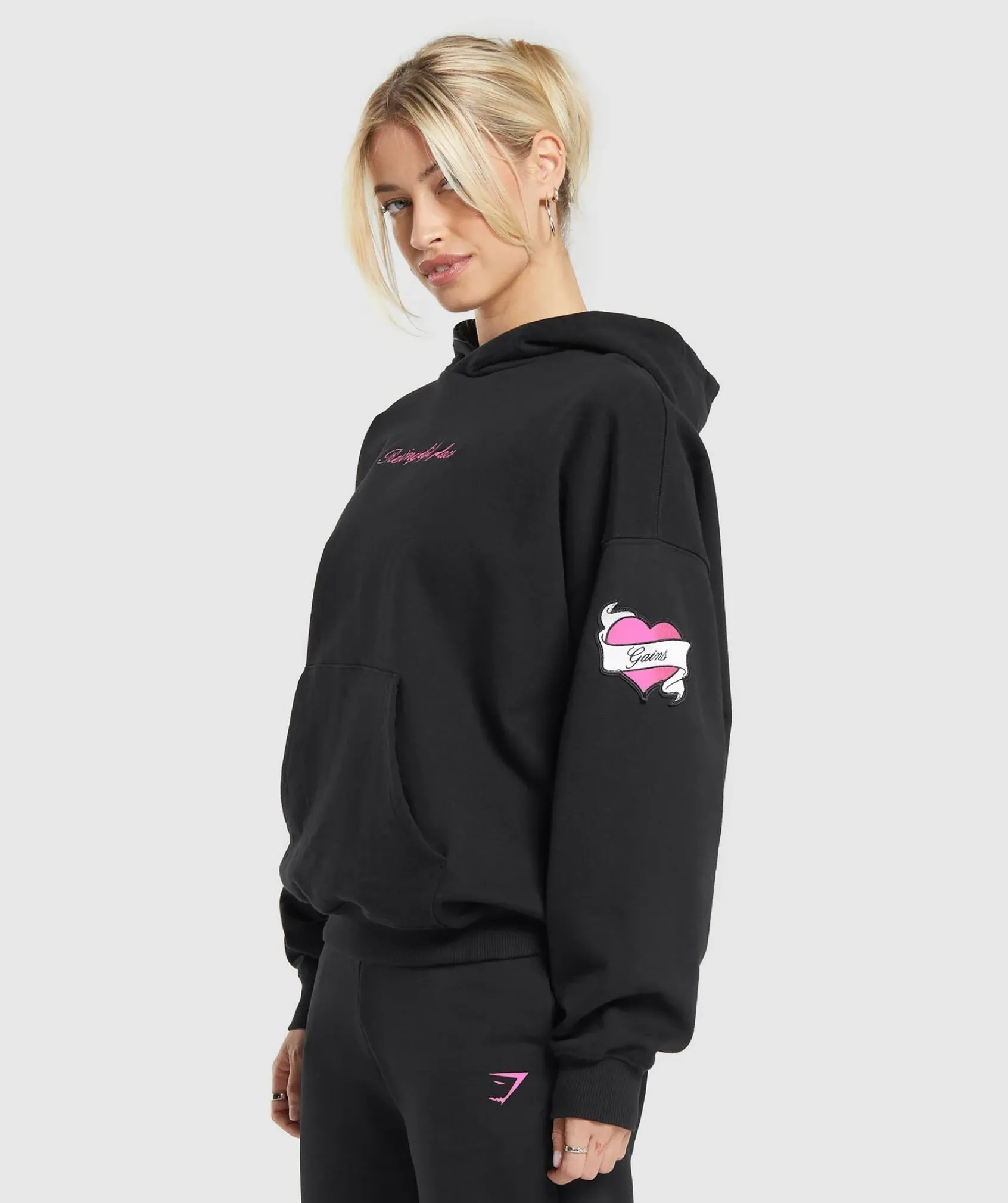 DAMES Gymshark Hoodies & Truien*Tattoo Oversized Hoodie