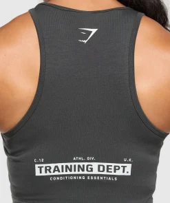 DAMES Gymshark Croptops|Tanktops*Training Department Graphic Cropped Tank