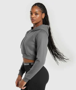 DAMES Gymshark Croptops|Hoodies & Truien*Training Fleece Cropped Hoodie