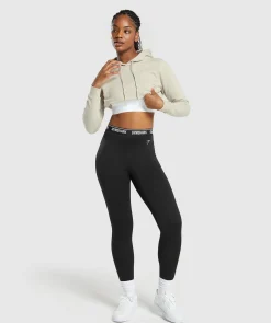 DAMES Gymshark Hoodies & Truien*Training Fleece Cropped Hoodie