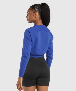 DAMES Gymshark Hoodies & Truien*Training Fleece Cropped Sweatshirt