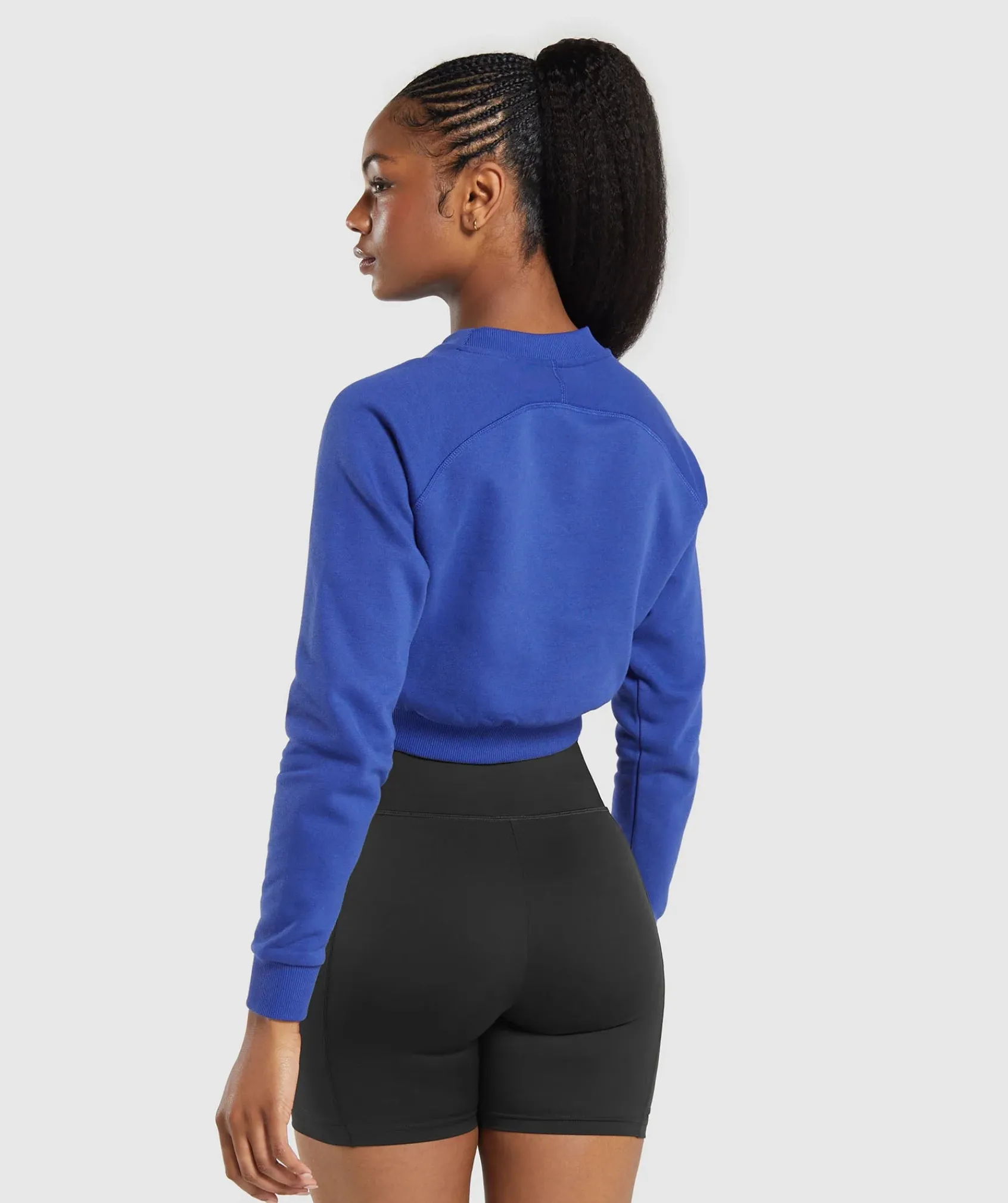 DAMES Gymshark Hoodies & Truien*Training Fleece Cropped Sweatshirt