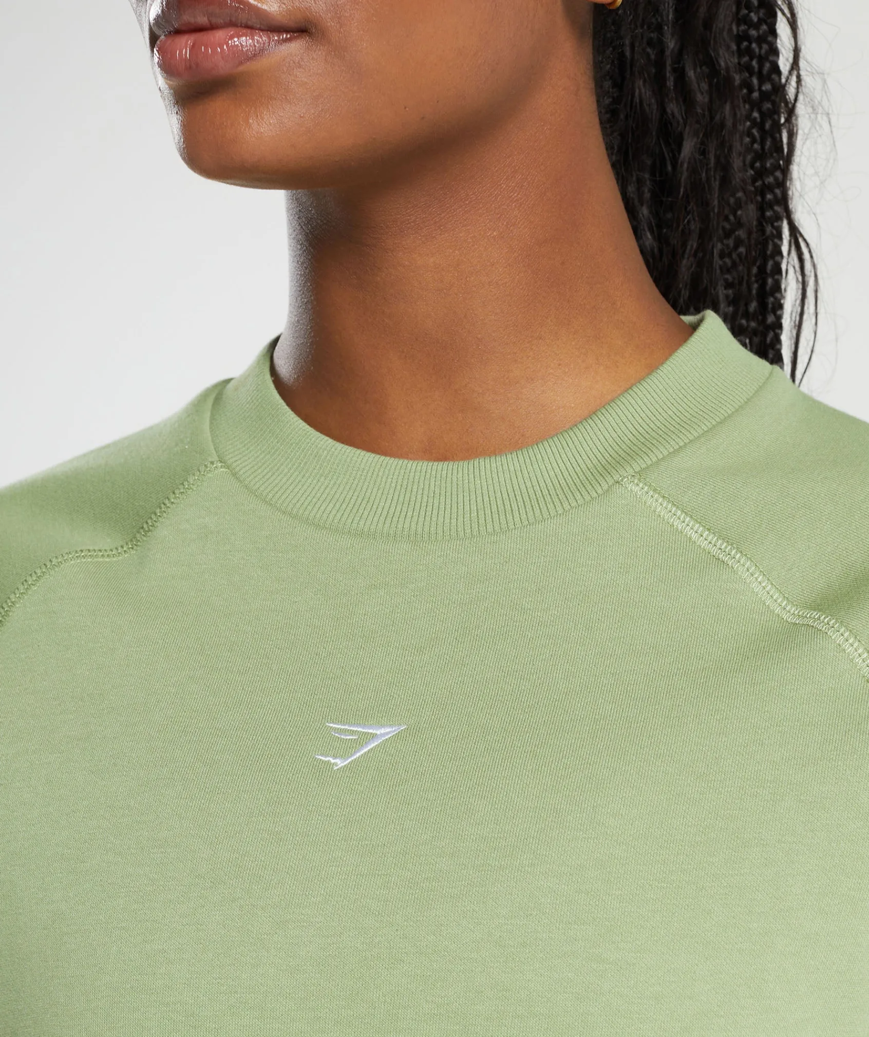 DAMES Gymshark Hoodies & Truien*Training Fleece Cropped Sweatshirt