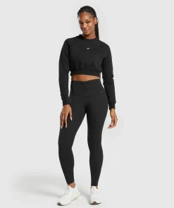 DAMES Gymshark Croptops|Hoodies & Truien*Training Fleece Cropped Sweatshirt