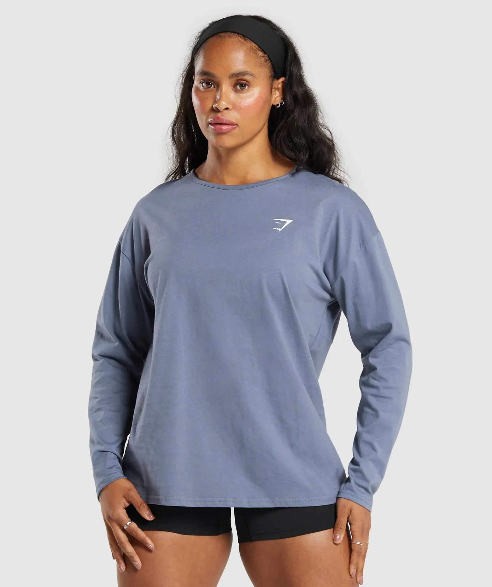 DAMES Gymshark T-shirts*Training Oversized Cotton Long Sleeve Top