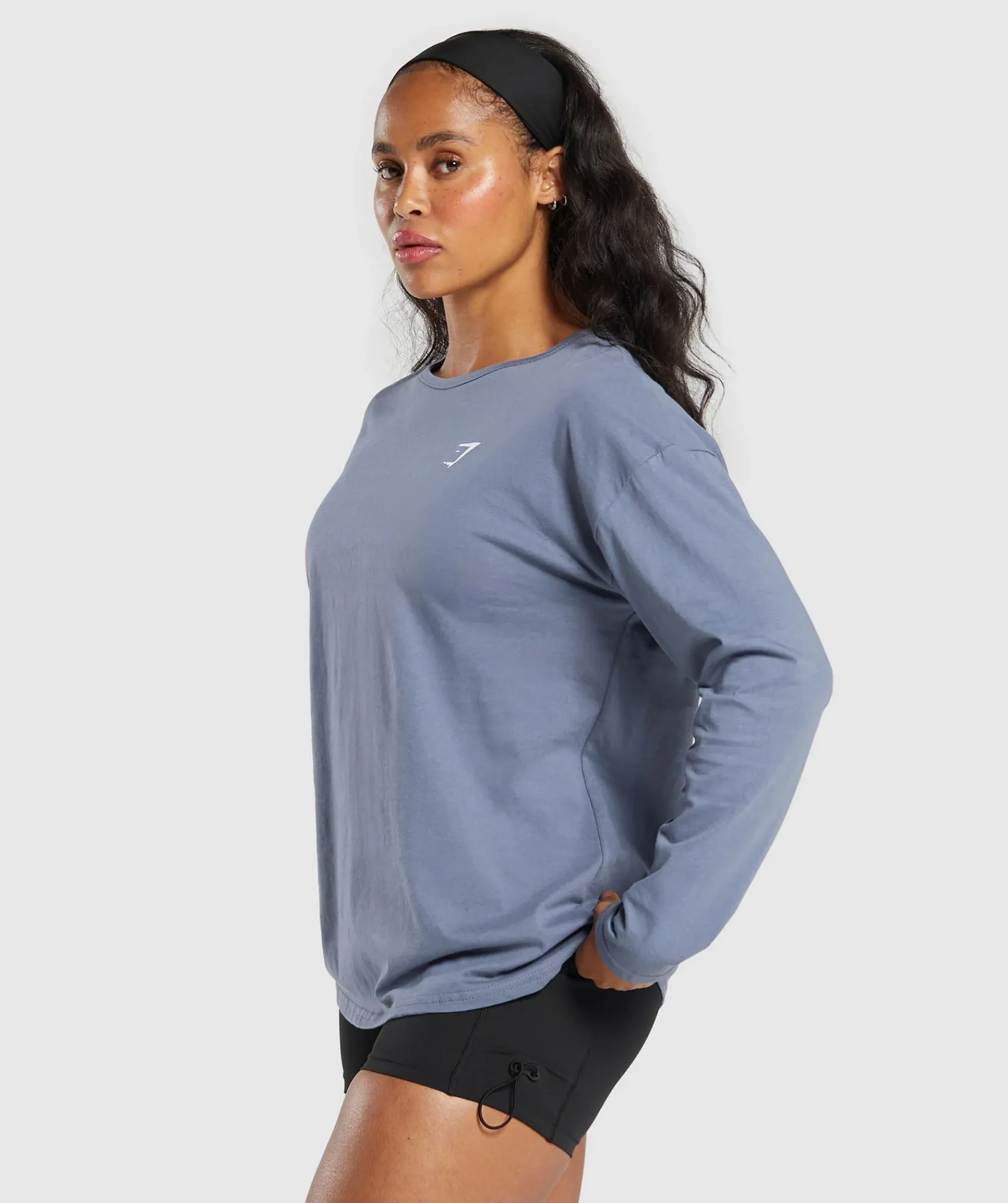 DAMES Gymshark T-shirts*Training Oversized Cotton Long Sleeve Top