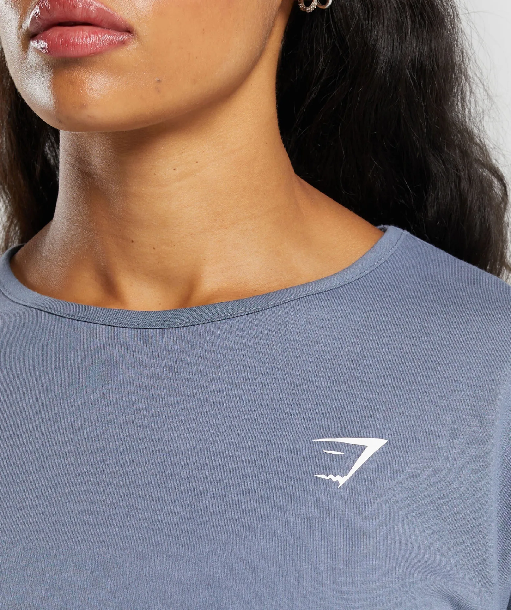 DAMES Gymshark T-shirts*Training Oversized Cotton Long Sleeve Top