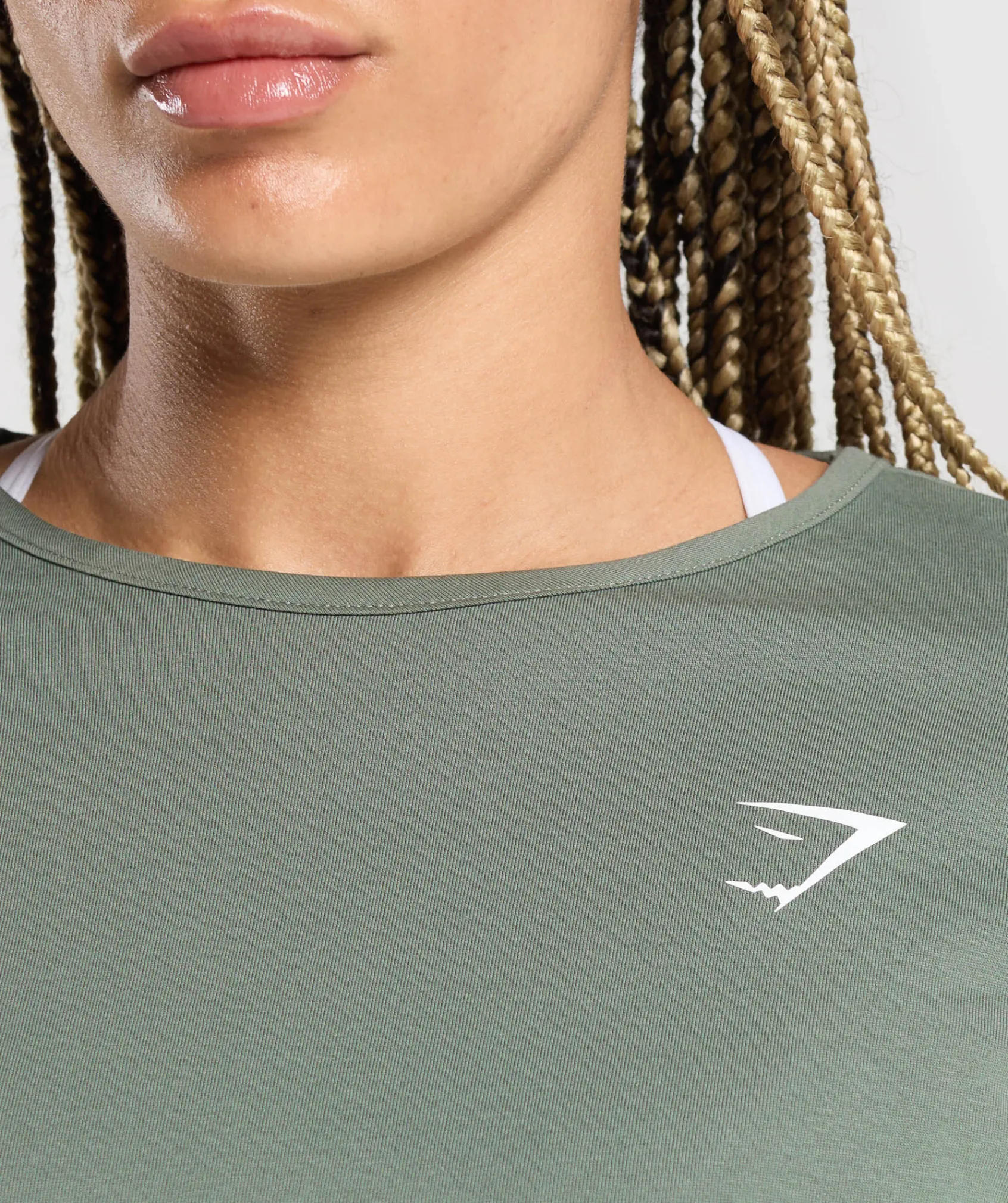 DAMES Gymshark T-shirts*Training Oversized Cotton Long Sleeve Top