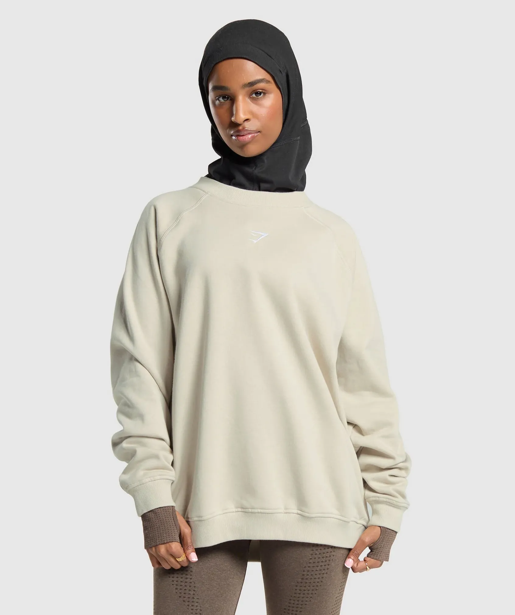 DAMES Gymshark Bedekkende Sportkleding|Hoodies & Truien*Training Oversized Fleece Sweatshirt