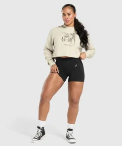 DAMES Gymshark Croptops|T-shirts*Two Strong Women Midi Long Sleeve Top