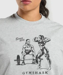 DAMES Gymshark Bedekkende Sportkleding|T-shirts*Two Strong Women Oversized T-Shirt