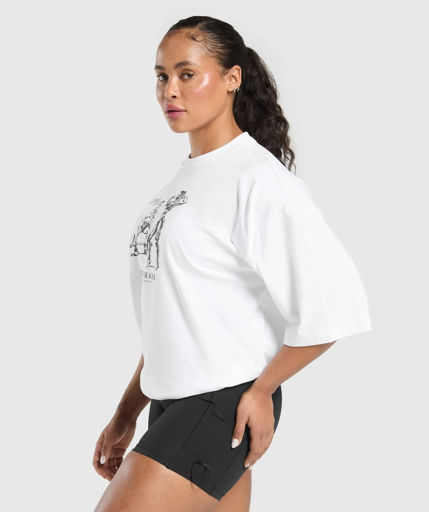 DAMES Gymshark Bedekkende Sportkleding|T-shirts*Two Strong Women Oversized T-Shirt