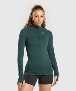DAMES Gymshark Bedekkende Sportkleding|Sportjacks*Vital Seamless 2.0 1/2 Zip