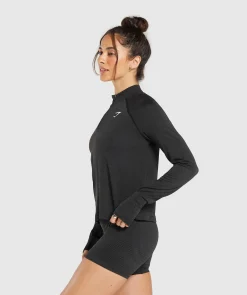 DAMES Gymshark Bedekkende Sportkleding|Sportjacks*Vital Seamless 2.0 1/4 Zip Pullover