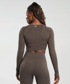 DAMES Gymshark Croptops|T-shirts*Vital Seamless 2.0 Long Sleeve Crop Top