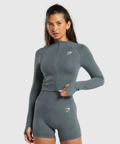 DAMES Gymshark Sportjacks*Vital Seamless 2.0 Midi Zip Up Jacket