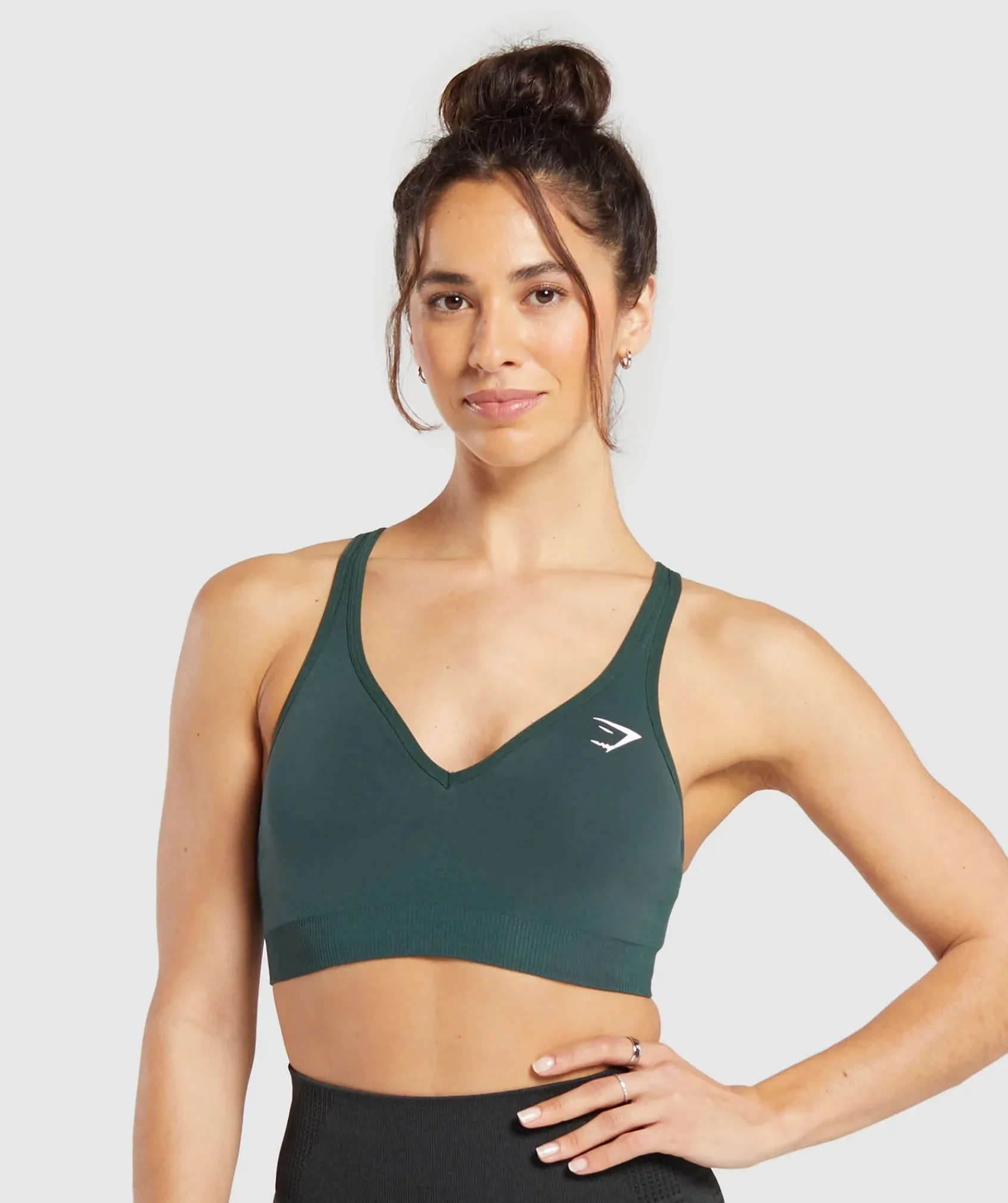 DAMES Gymshark Bedekkende Sportkleding|Sport-bh's*Vital Seamless 2.0 V Neck Sports Bra