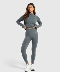 DAMES Gymshark Bedekkende Sportkleding|Sportjacks*Vital Seamless 1/4 Zip Pullover