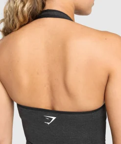 DAMES Gymshark Croptops|Tanktops*Vital Seamless Halter Neck Tank With Shelf