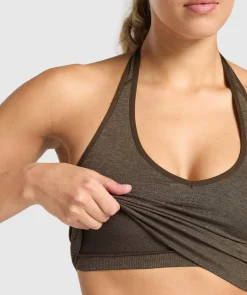 DAMES Gymshark Croptops|Tanktops*Vital Seamless Halter Neck Tank With Shelf