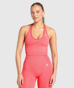 DAMES Gymshark Croptops|Tanktops*Vital Seamless Halter Neck Tank With Shelf