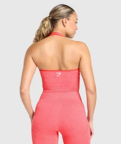 DAMES Gymshark Croptops|Tanktops*Vital Seamless Halter Neck Tank With Shelf