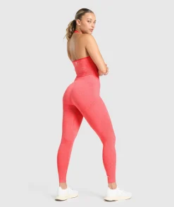 DAMES Gymshark Croptops|Tanktops*Vital Seamless Halter Neck Tank With Shelf