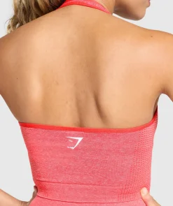 DAMES Gymshark Croptops|Tanktops*Vital Seamless Halter Neck Tank With Shelf