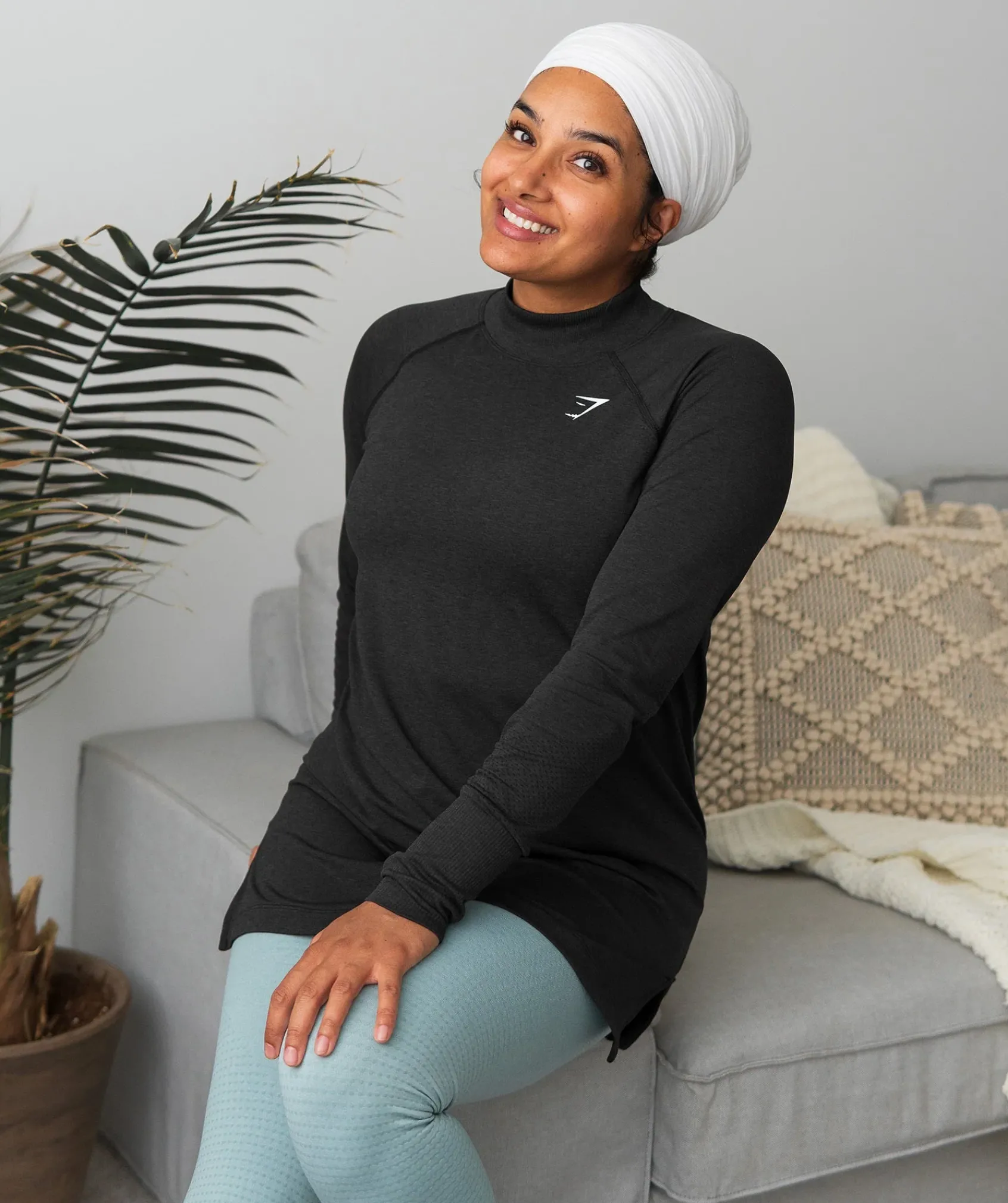 DAMES Gymshark Bedekkende Sportkleding|T-shirts*Vital Seamless Long Line Top