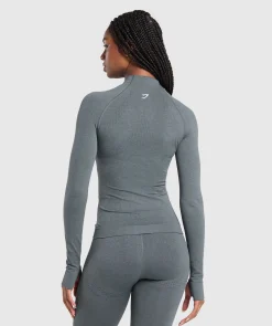 DAMES Gymshark Bedekkende Sportkleding|Sportjacks*Vital Seamless Tight Tracktop