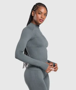 DAMES Gymshark Bedekkende Sportkleding|Sportjacks*Vital Seamless Tight Tracktop