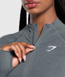 DAMES Gymshark Bedekkende Sportkleding|Sportjacks*Vital Seamless Tight Tracktop