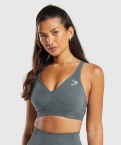 DAMES Gymshark Bedekkende Sportkleding|Sport-bh's*Vital Seamless V Neck Sports Bra
