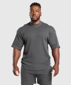 Heren Gymshark T-shirts*Waffle Oversized T-Shirt