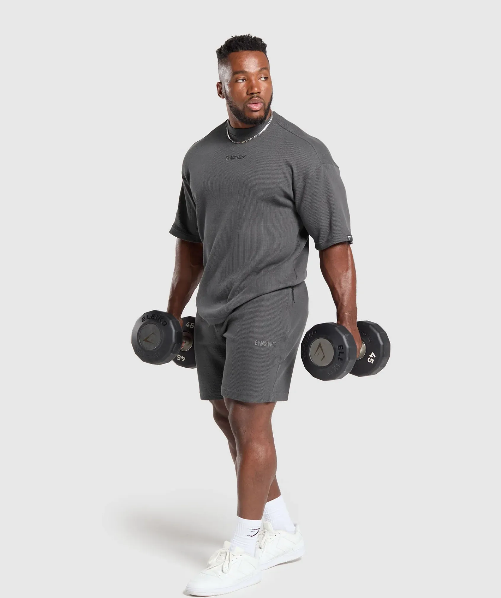 Heren Gymshark T-shirts*Waffle Oversized T-Shirt