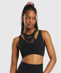 DAMES Gymshark Sport-bh's*Warp Knit Gradient Bra