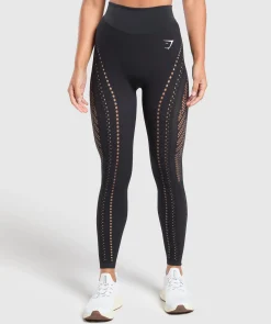 DAMES Gymshark Leggings|Naadloze Leggings*Warp Knit Seamless Tights