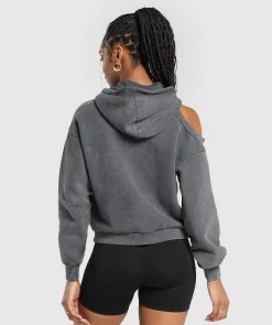 DAMES Gymshark Hoodies & Truien*Washed Cut Out Hoodie