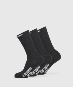 Gymshark Sokken Met Print|Sportsokken*Wordmark Crew 3pk