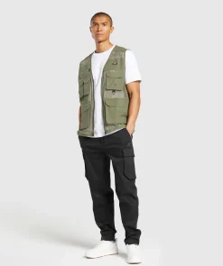 Heren Gymshark Sportjacks|Outerwear*Woven Gilet