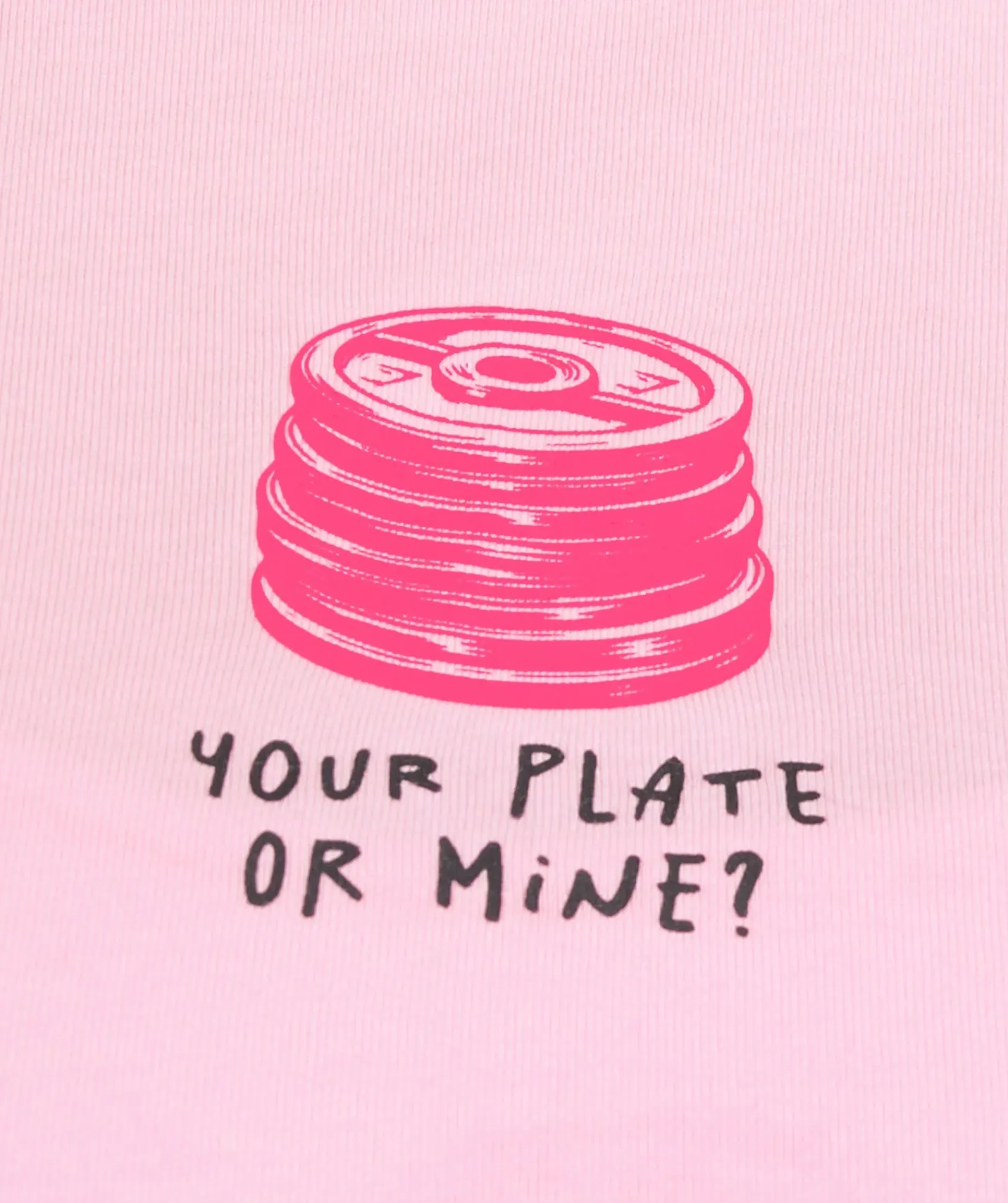 DAMES Gymshark T-shirts*Your Plate or Mine Baby Tee